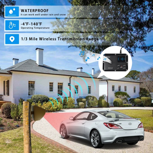 Wuloo Wireless Driveway Alarm System (2 Sensors) - BRAND NEW - photo 3