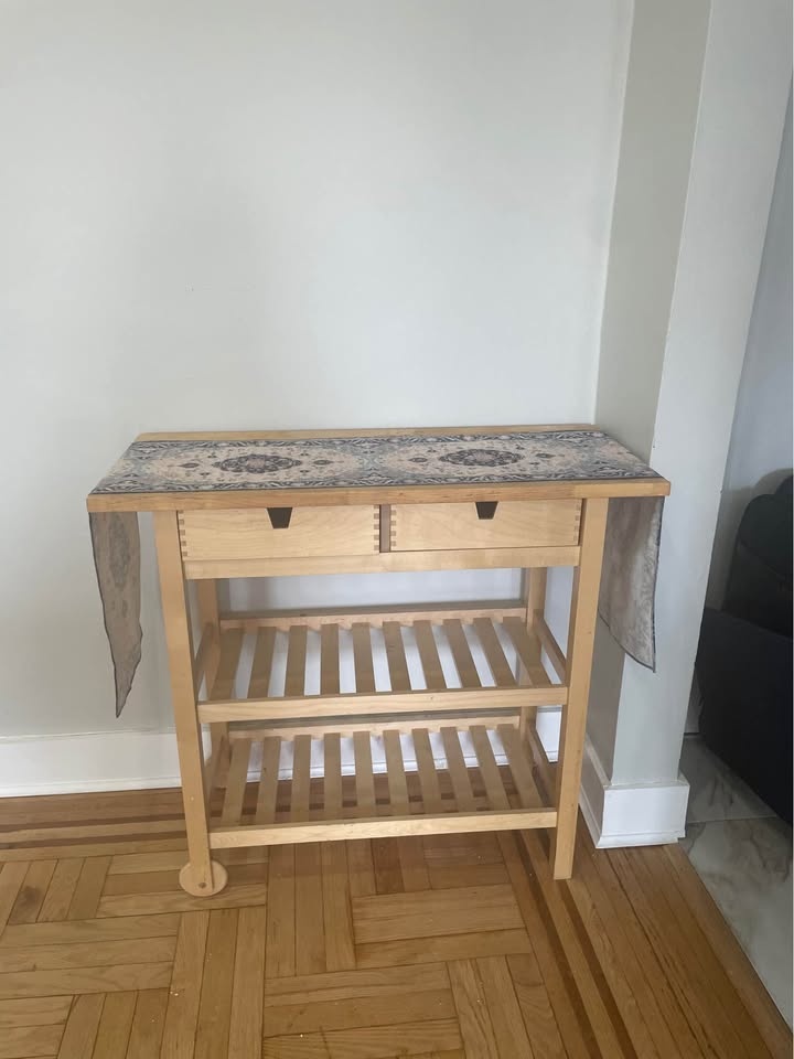 IKEA Solid Wood Dining Set & Kitchen Island + Extras - photo 2