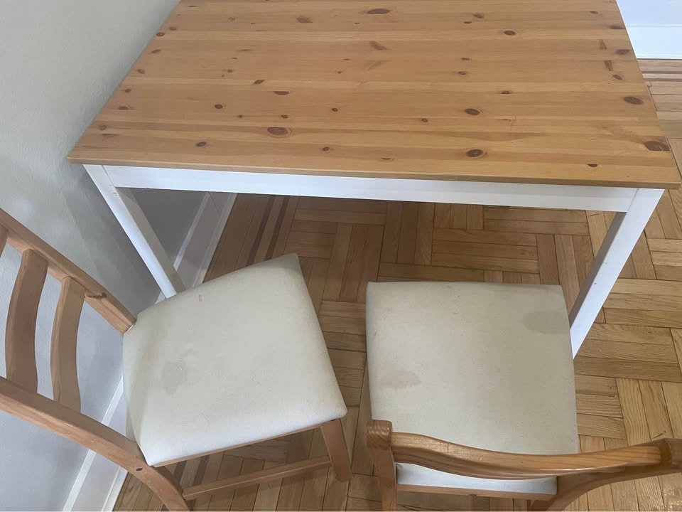 IKEA Solid Wood Dining Set & Kitchen Island + Extras - photo 4