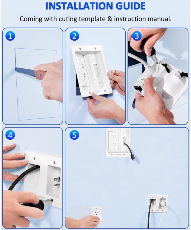 In-Wall Cable Management DIY Kit - Brand New - photo 3
