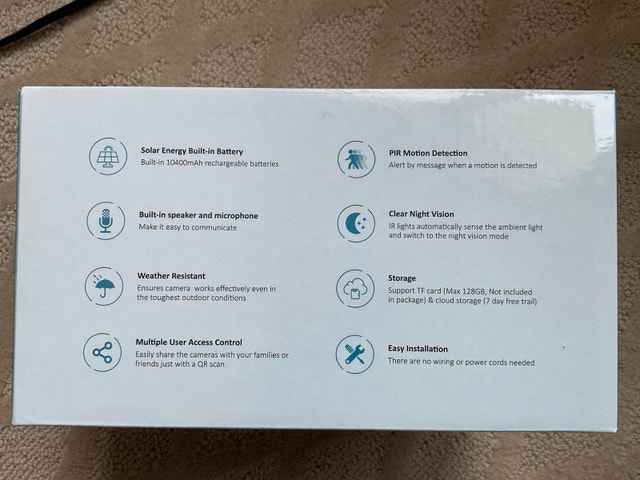 Solar Smart Wireless Security Camera - BRAND NEW - photo 4