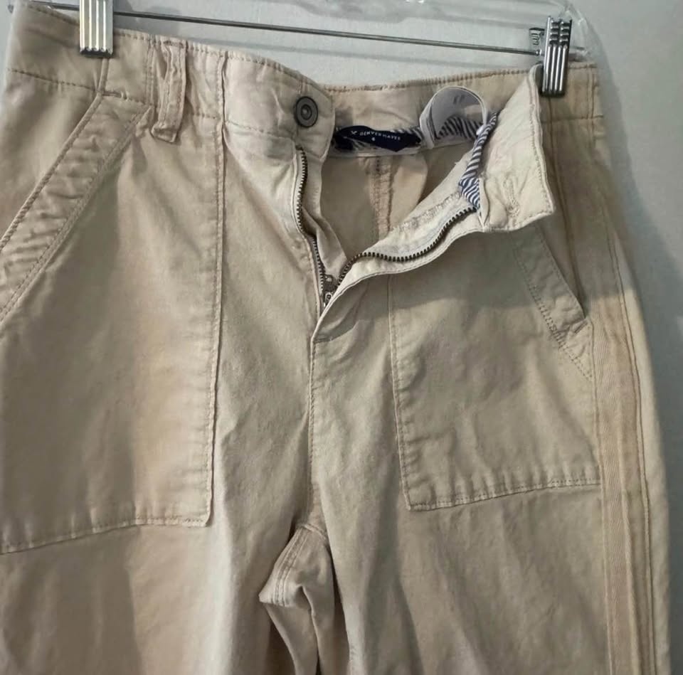 Denver Hayes Light Beige Cotton Chinos - Size 6 - photo 4