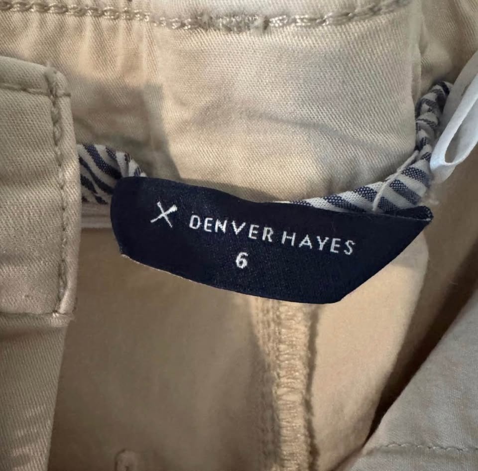 Denver Hayes Light Beige Cotton Chinos - Size 6 - photo 5