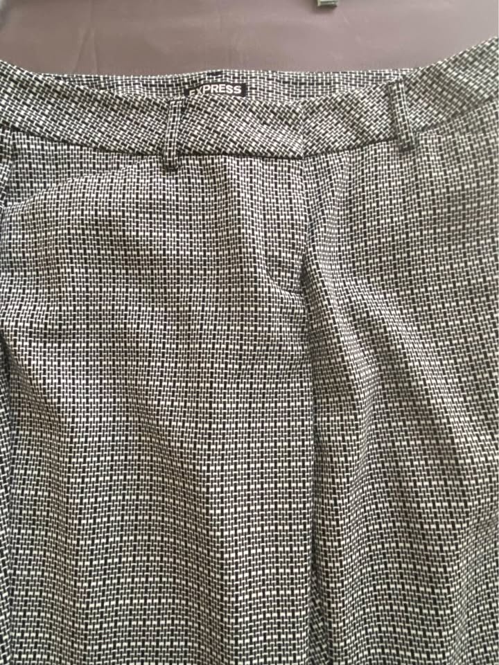 Express Women's Editor Pants - Black & White Check - Size 6 Regu - photo 4