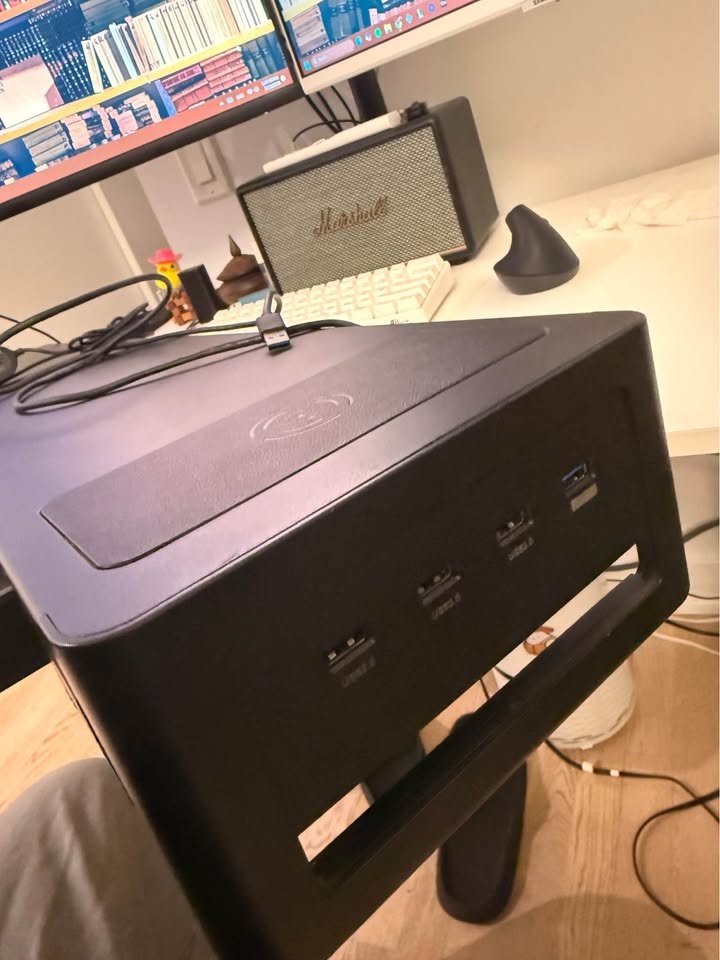 Like New 39” Desk Riser – USB Hub + Wireless Charger - photo 3