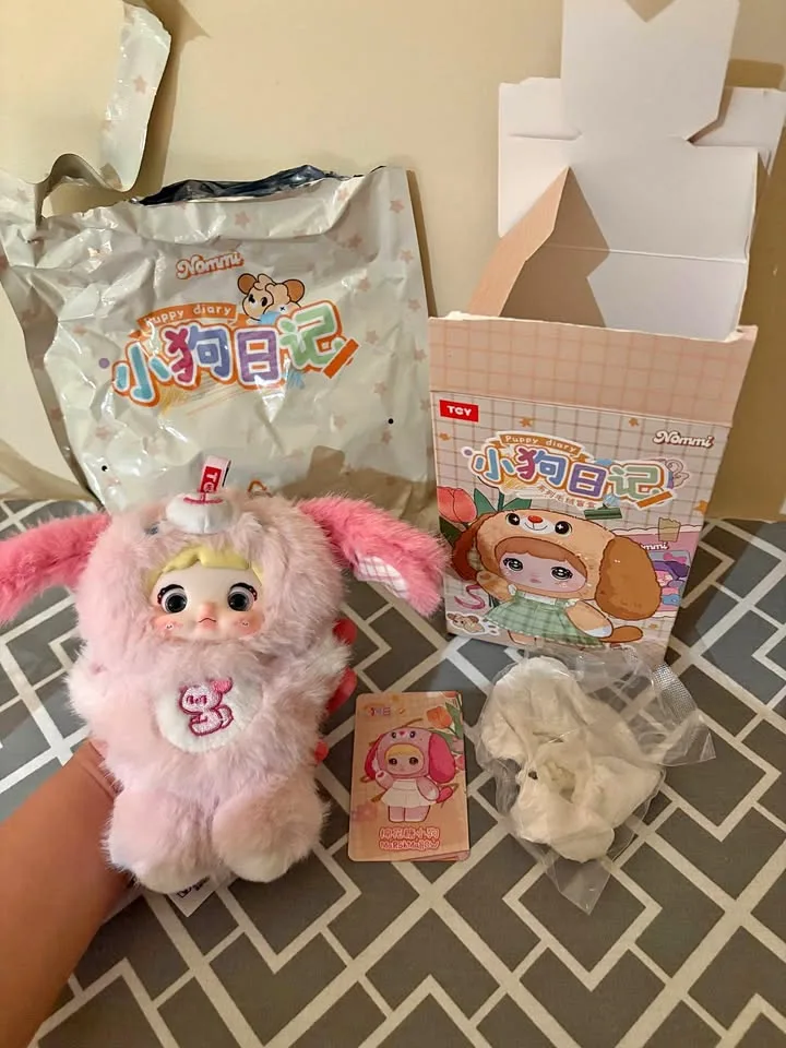 Marshmallow pink puppy diary Plush thumbnail