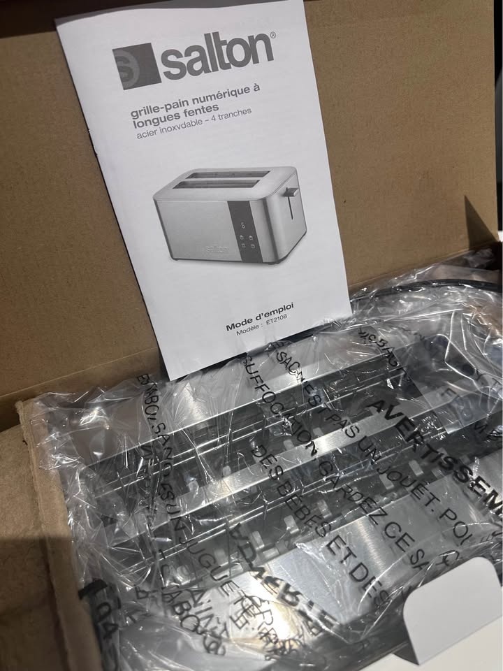 Salton Digital Long Slot Toaster - 4-Slice - Silver - photo 2