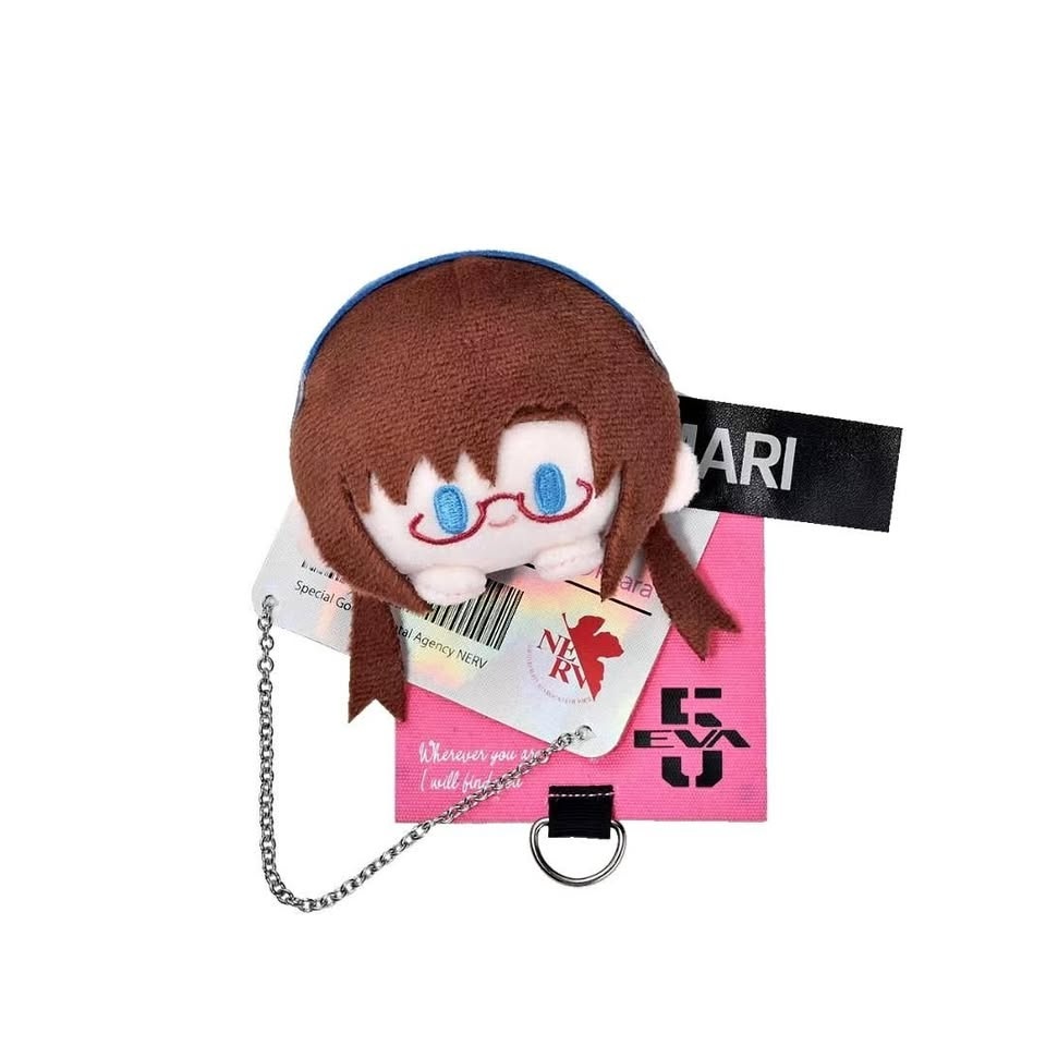 Official EVA Anime Bag Decor NERV Evangelion Maki Nuigurumi Badg