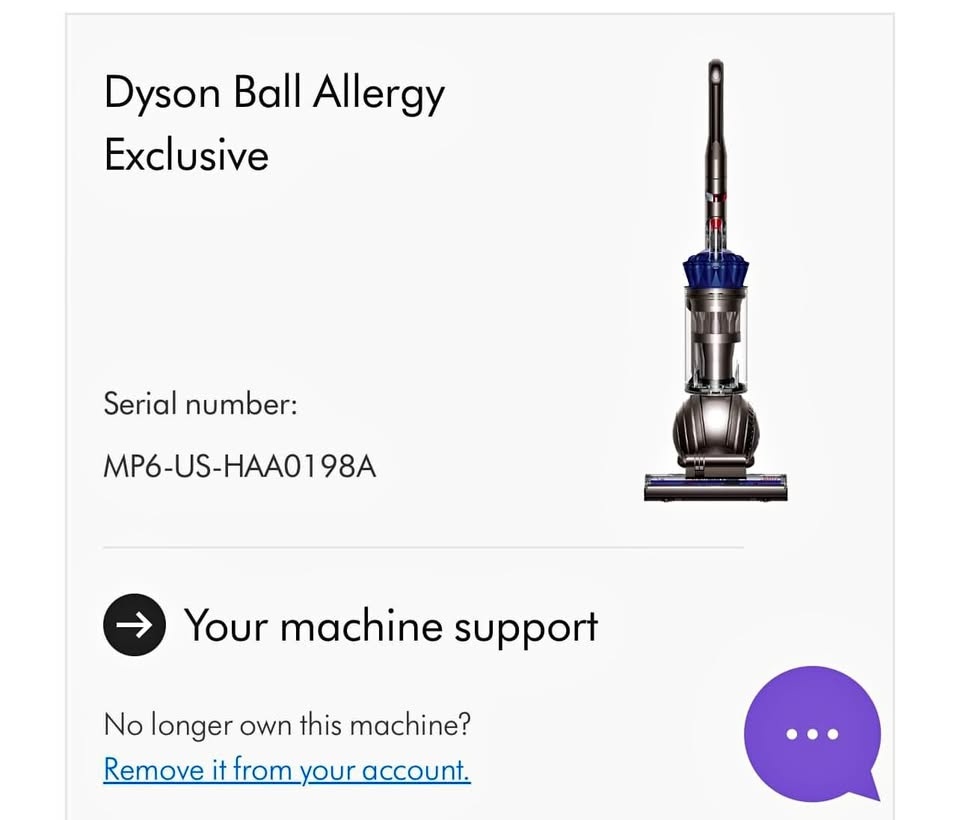 Dyson Ball Allergy Vacuum with 4 Parts