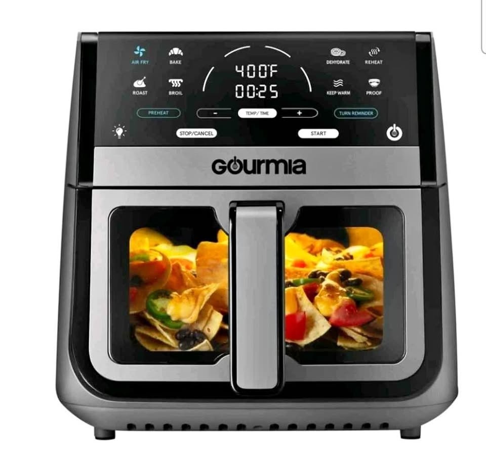 Gourmia 8 Qt Digital Window Air Fryer - Open Box