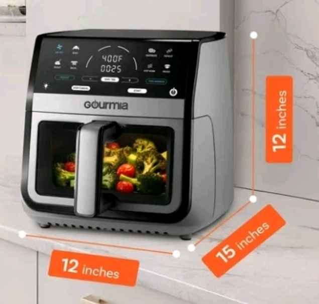 Gourmia 8 Qt Digital Window Air Fryer - Open Box - photo 3