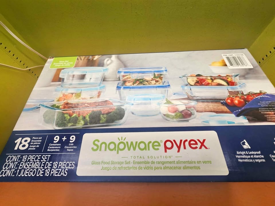 Snapware Pure Pyrex 18-Piece Glass Food Storage Set
