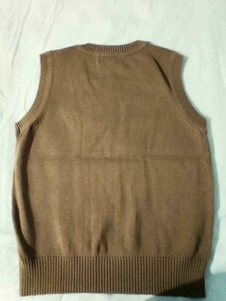 La Royale Brown Striped V-Neck Sweater Vest 4Y New - photo 4