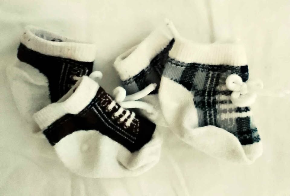 Baby Plaid Socks, 2 Pairs