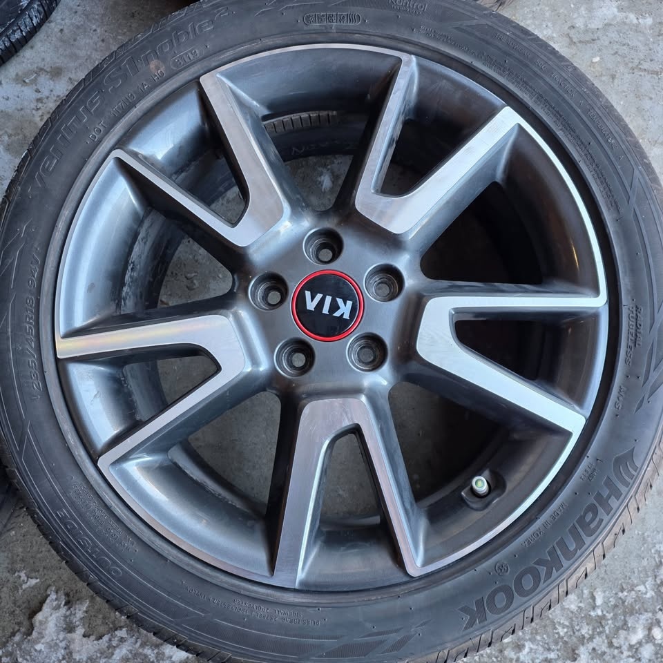235/45/18 Hankook All Season Tires w/ Kia OEM Alloy Rims - photo 3