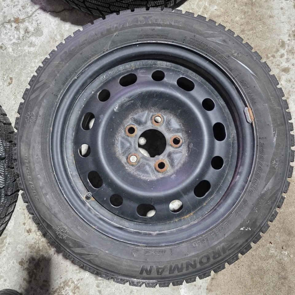 205/55/16 Ironman Winter Tires w/ Steel Rims - photo 2