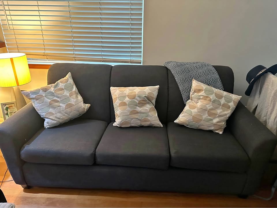 Blue 3 Seater Sofa