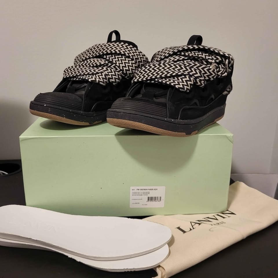 Lanvin Curb Black/White/Gum - photo 2