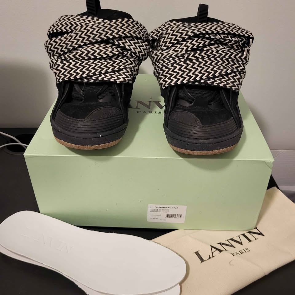Lanvin Curb Black/White/Gum - photo 3