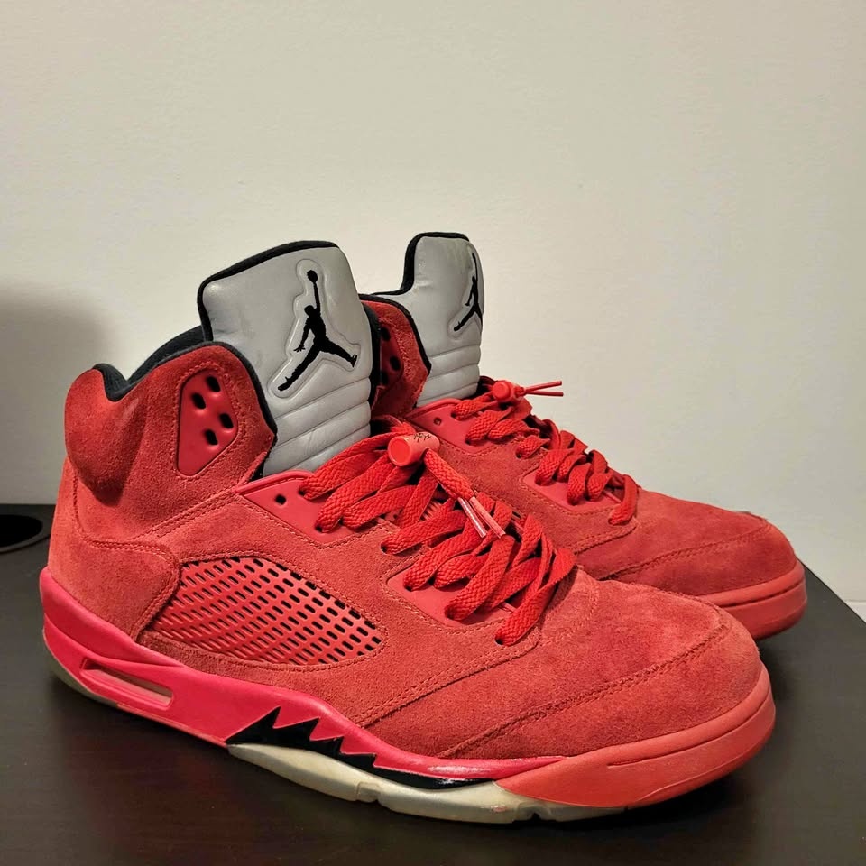 Jordan 5 Red Suede