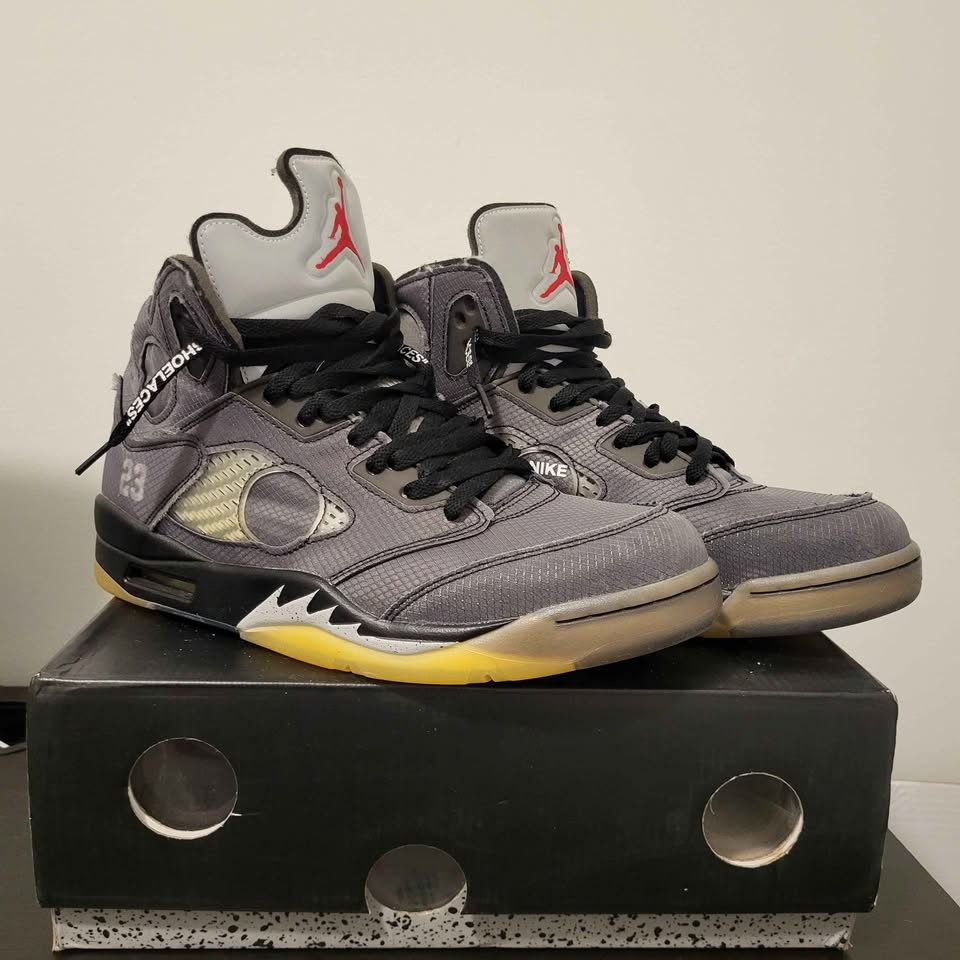 Air Jordan 5 Off-White Muslin - photo 3