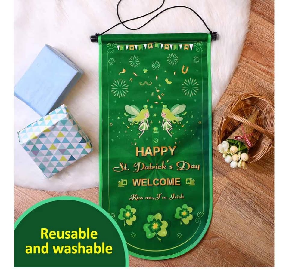 St Patrick's Day Banner - Washable & Reusable - photo 4