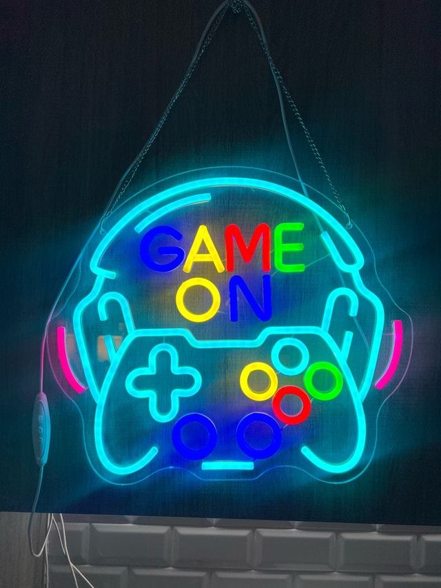 Neon Game On Sign