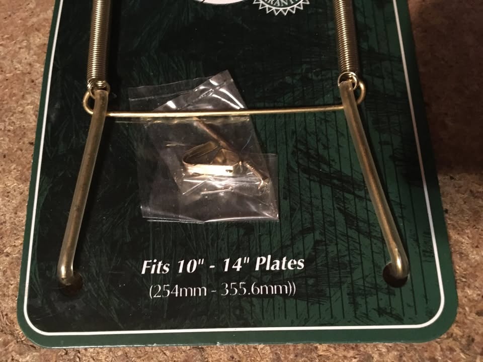 TRIPAR WIRE PLATE HANGER FITS 10" - 14" DELUXE WALL DISPLAY NEW - photo 2