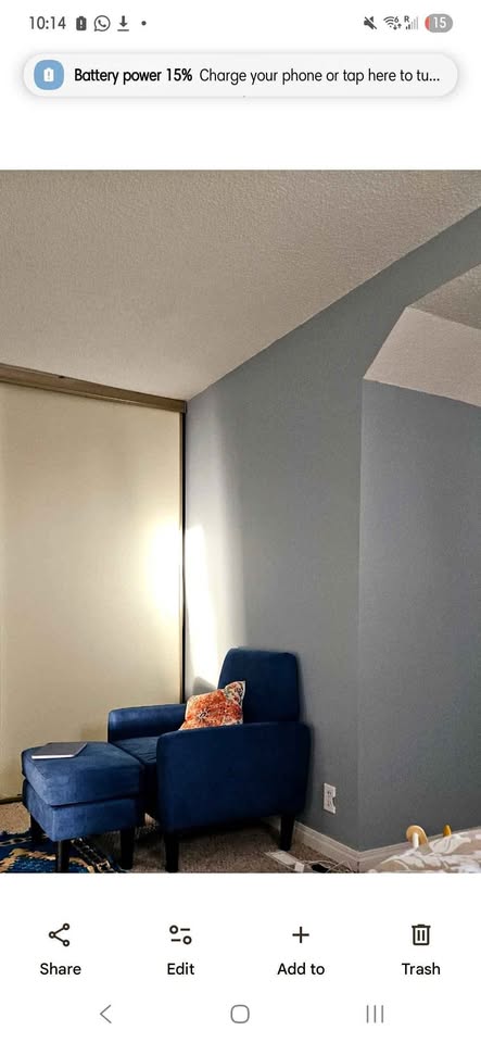 Accent chair with ottoman