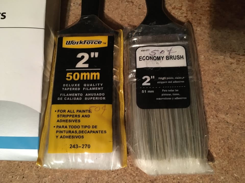LOT OF 5 PAINT BRUSHES BESTT LIEBCO MASTER 4" WALL POLYESTER/NYL - photo 3