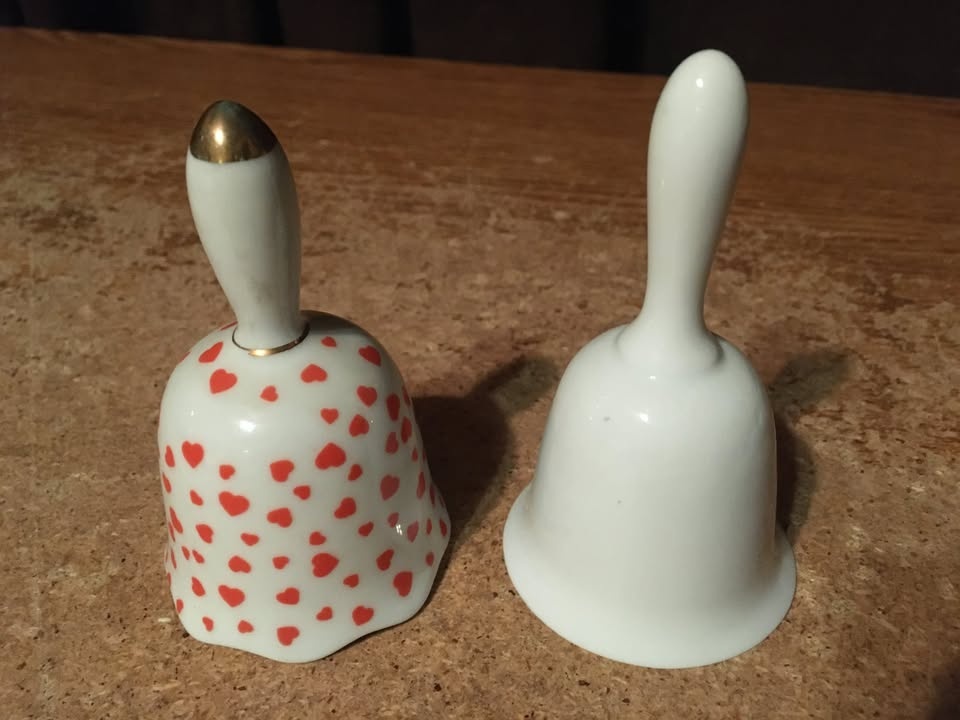 Enesco Table Dinner Bells - Valentine Hearts & Halloween Pumpkin - photo 2