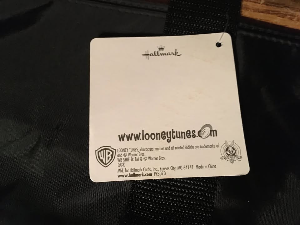 Vintage Looney Tunes Black Zippered Tote Bag - photo 4