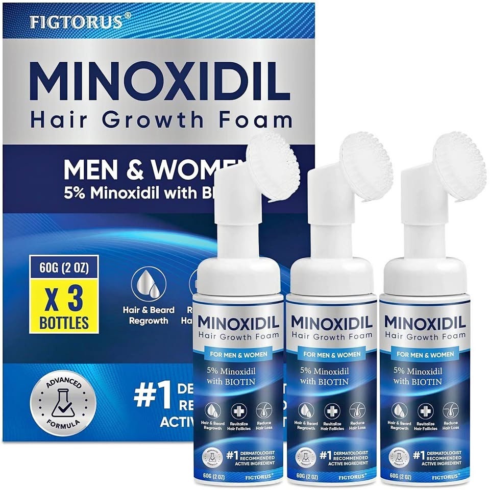 5% Minoxidil Foam 3PCS, for men & women