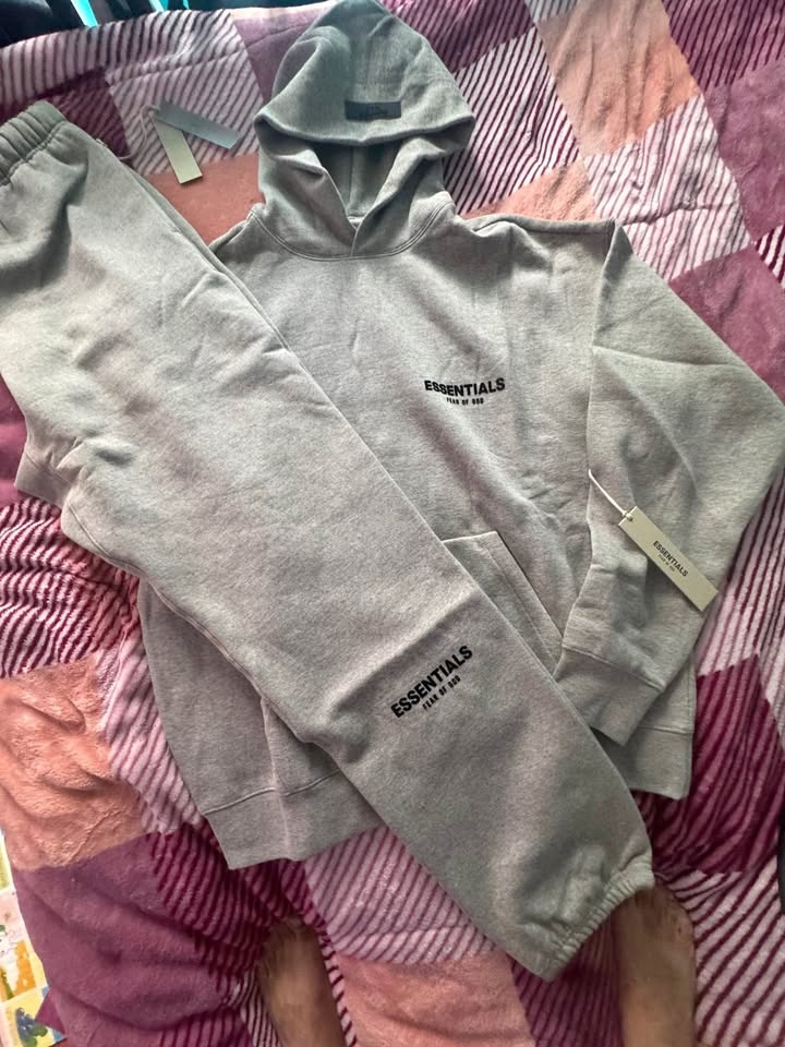 Essentials Set Dark Oatmeal Hoodie & Pants