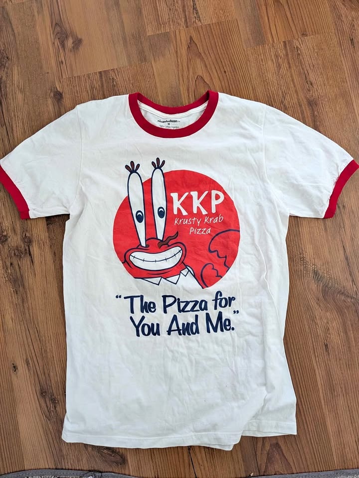 🏆 Nickelodeon Spongebob Krusty Krab Pizza Shirt