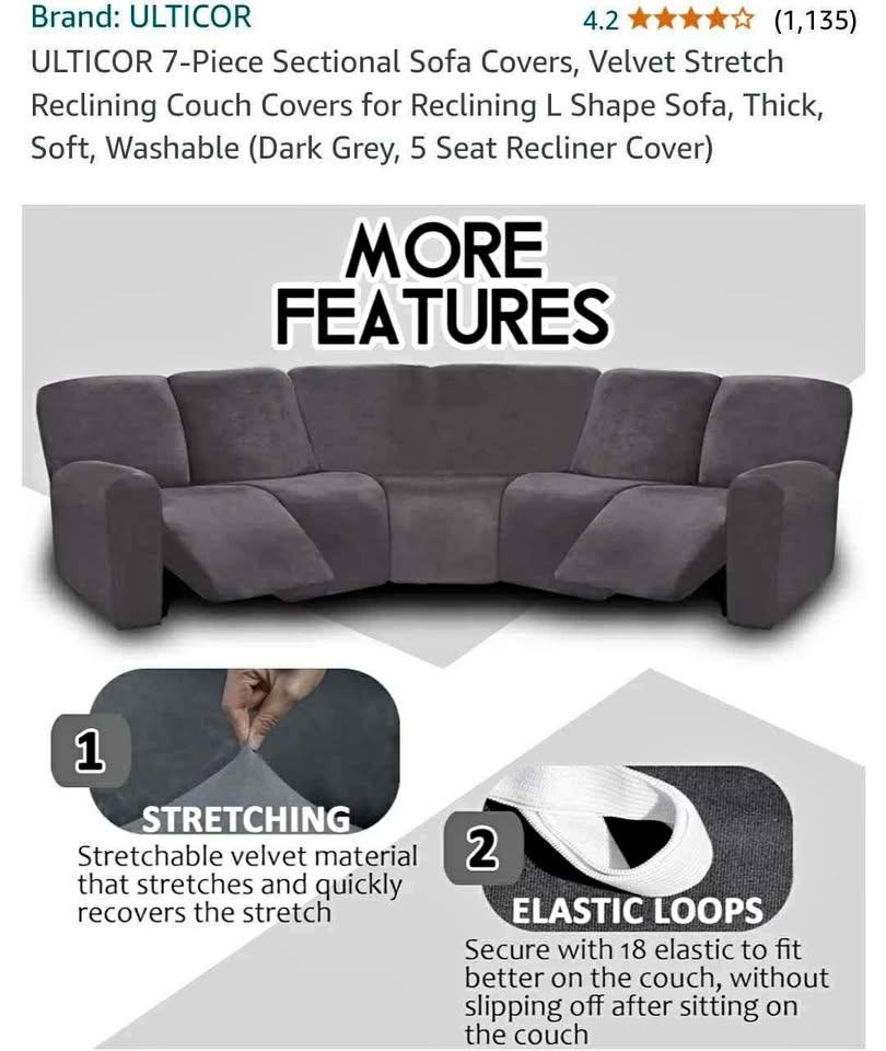 7 Piece Sectional Sofa Cover