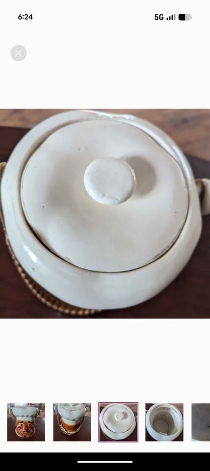 🏆 RARE - Mid Century Chef Head Ceramic Cookie Jar - photo 3