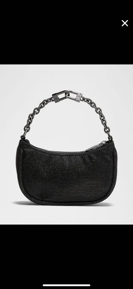 NWTS Lululemon Glitter Nano Bag Black/Gunmetal - photo 2