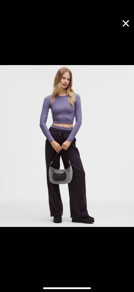 NWTS Lululemon Glitter Nano Bag Black/Gunmetal - photo 4