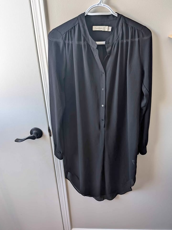 🏆Costa Blanca Sheer Shirt Dress / Swimsuit Cover