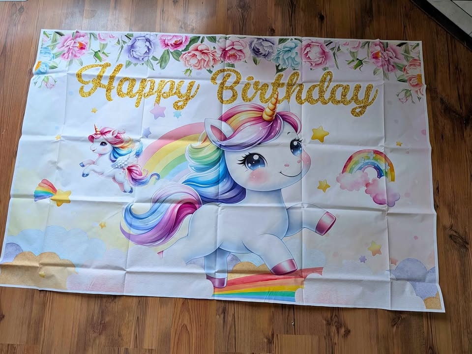 🏆New Unicorn Backdrop for Birthday Party