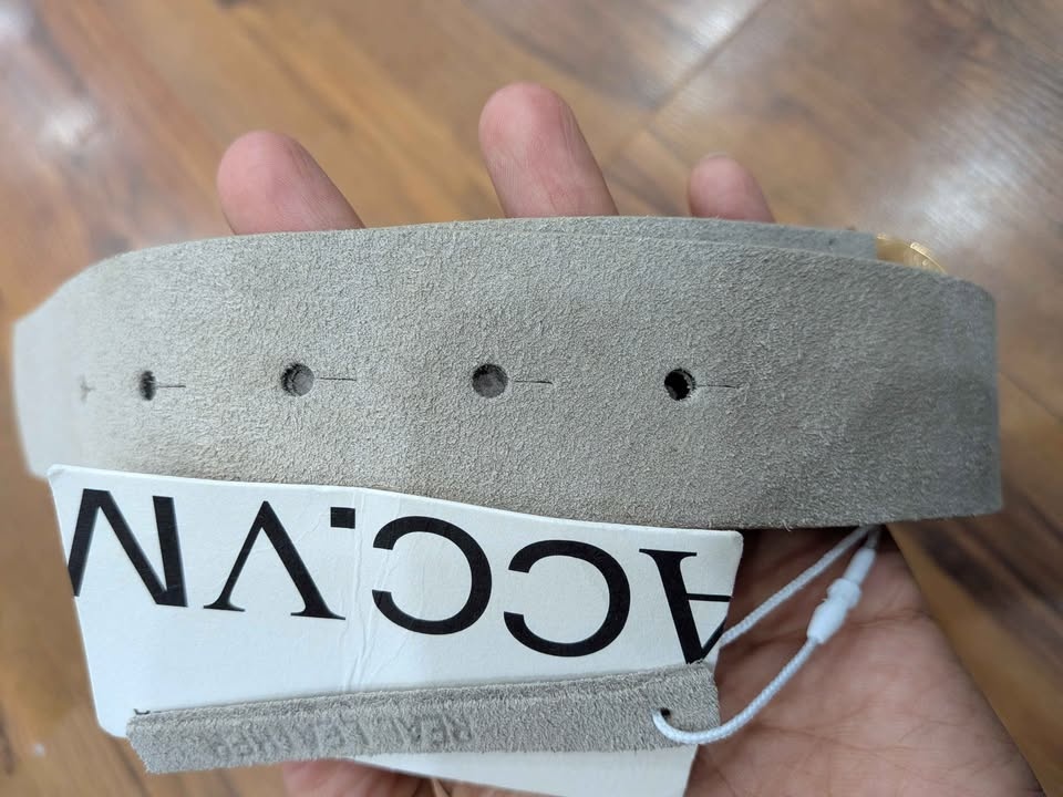 🏆 BNWT Vero Moda Real Leather Waist Belt - Gold Buckle - photo 5