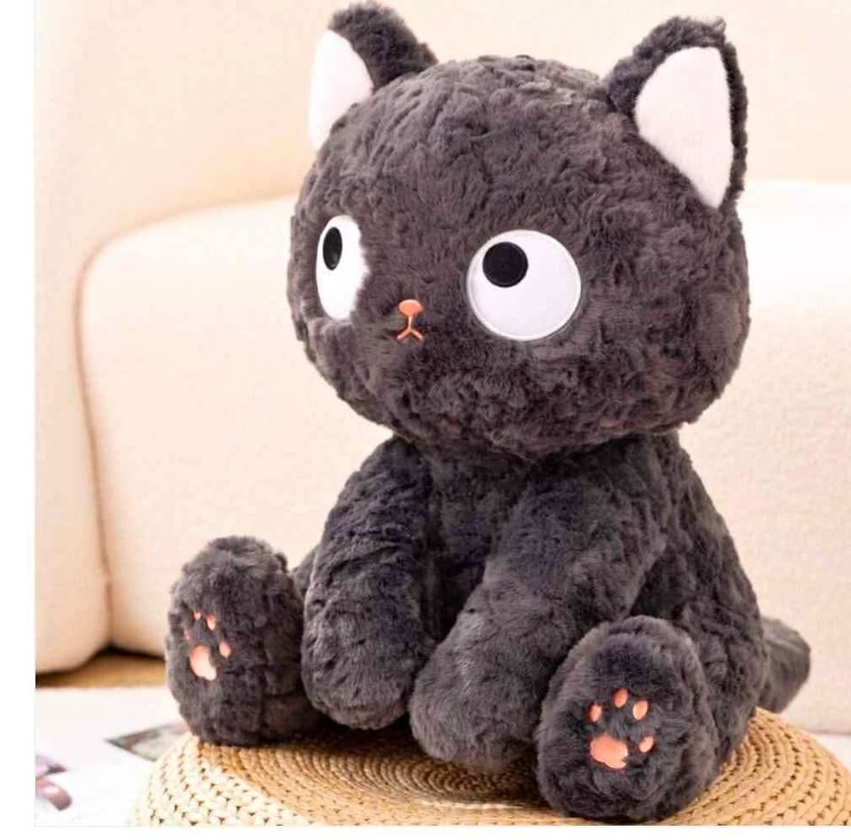🏆 New 12 inches Super Soft Cute Kawaii Black Cat Plush
