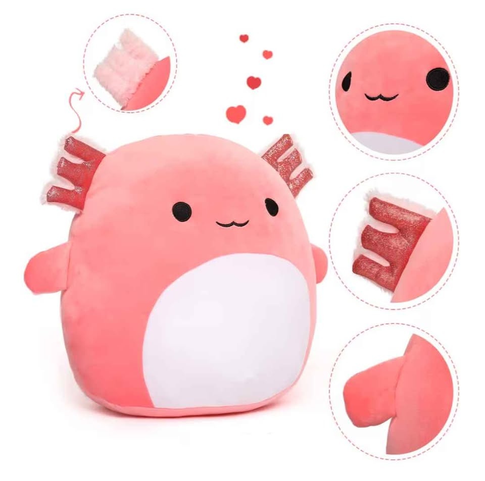 🏆 Brand new supercute pink Axolotl plush toy - photo 2