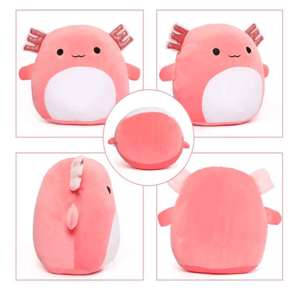 🏆 Brand new supercute pink Axolotl plush toy - photo 3