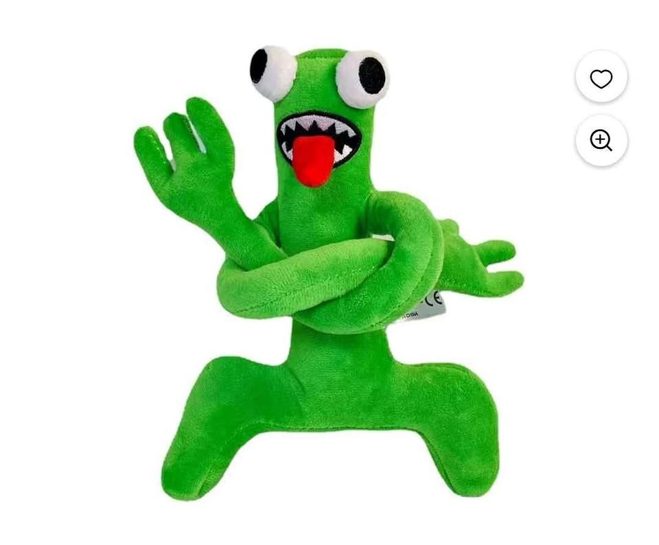 🏆 New Rainbow Friends Green Plush Toy