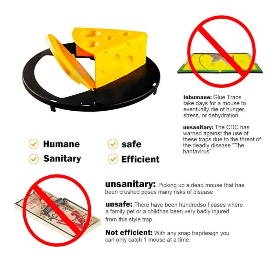 🏆 New Automatic Humane Mouse Trap Lid ONLY - photo 4