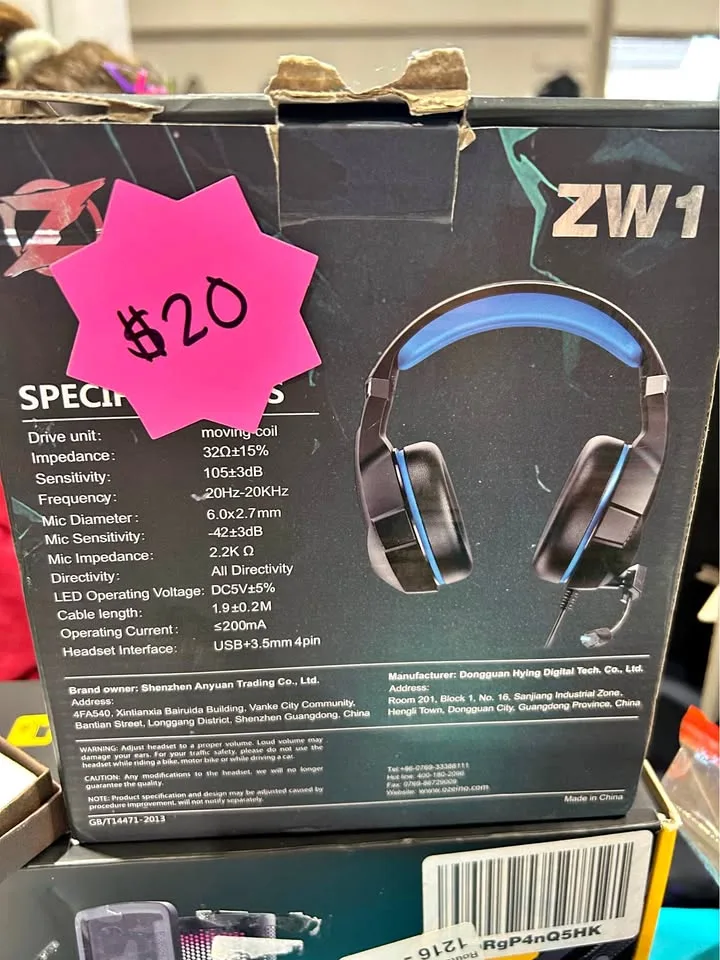 Blue gaming headset for Xbox pc thumbnail