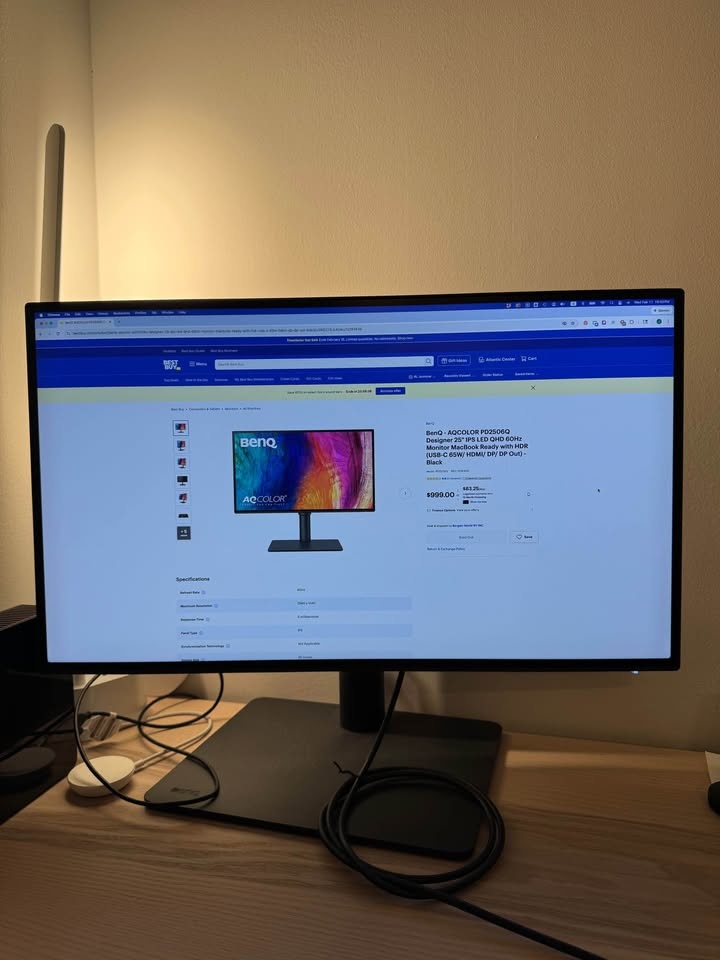 BenQ 25” LED QHD 60Hz Monitor - photo 2