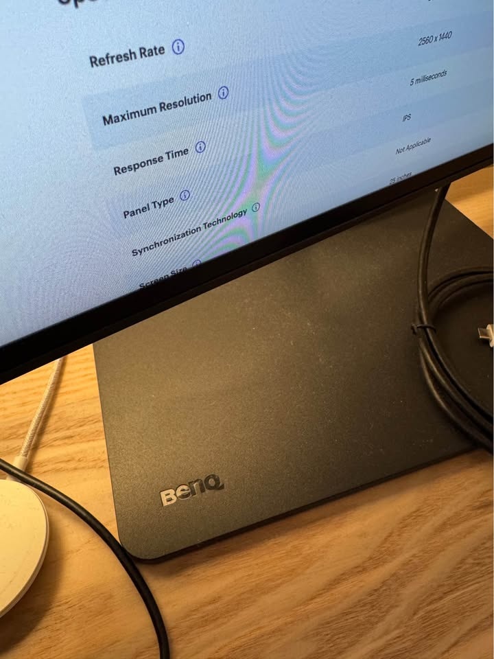 BenQ 25” LED QHD 60Hz Monitor - photo 3